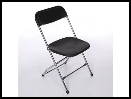 Black Fiberglass Chair