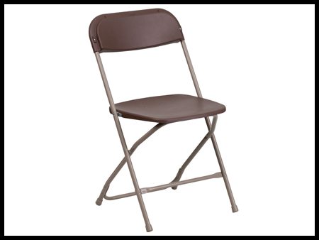 Brown Fiberglass Chair